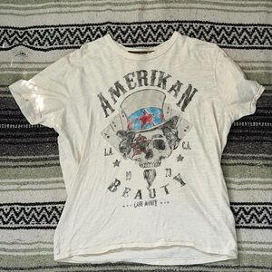 American Vintage Cream Graphic Tee